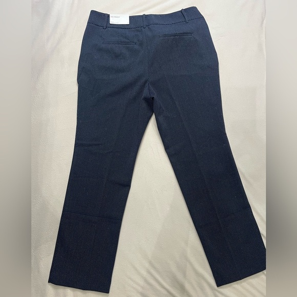 NWT Ann Taylor The Straight Style Pants Blue Poke a Dot size 14 - Picture 5 of 10